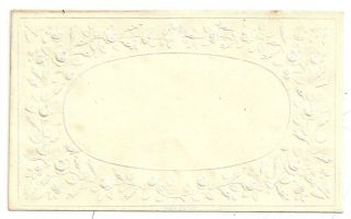 C.  1850 Qv ? Fancy Embossed Ladies Envelope photo