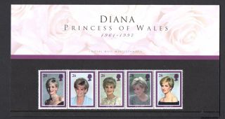 1998 Diana,  Princess Of Wales,  Commemoration Presentation Pack Sg 2021 - 2025 photo