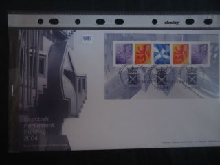Great Britain First Day Cover 2004 Scottish Parliment M/s.  Edinburgh Eh99 photo