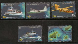 Guernsey Sg645/9 1994 25th Anniv Of Postal Administration photo