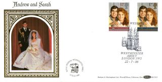22 July 1986 Royal Wedding Benham Blcs 15 First Day Cover Westminster Abbey Shsa photo