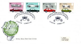 13 October 1982 British Motor Cars Royal Mail First Day Cover Coachmakers Shs photo