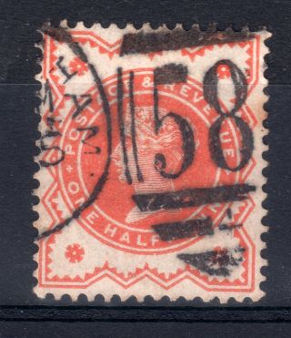 Gb = Town/village Cancel.  On Qv Stamp - `583 (4) / Nottingham` Duplex (b1) photo
