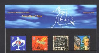 1999 Travellers ' Tale Millennium Series Presentation Pack Sg 2073 - 2076 photo