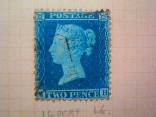 Two Pence Queen Victoria Stamp Mh photo