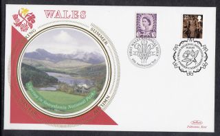 2003 50th Anniversary Wilding Definitives Wales Silk Benham 4 X Fdc ' S photo