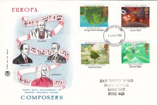 (20250) Gb Stuart Fdc - Composers - 14 May 1985 Portsmouth photo