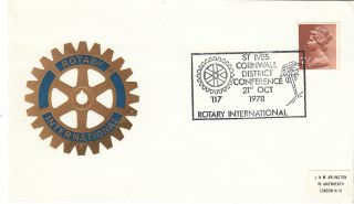 (22916) Gb Cover - Rotary International - St Ives 1978 photo