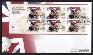 2012 Olympic Gold Medal Winners Bradley Wiggins Cycling Fdc Sent Post photo