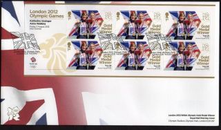 2012 Olympic Gold Medal Winners Team Gb Womens Sculls Rowing Fdc Post photo