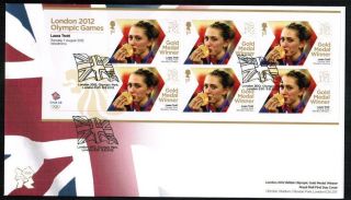 2012 Olympic Gold Medal Winners Laura Trott Cycling Omnium Fdc Post photo