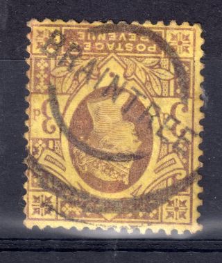 Gb = Town/village Cancel.  On Qv Stamp,  `braintree` Parcel Double Ring.  (b1a) photo