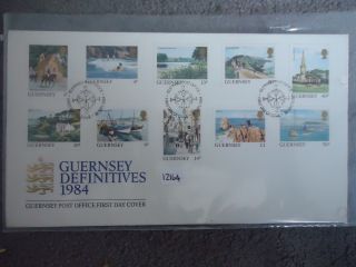 Guernsey 1984 Definitives 3p - £1 10v First Day Cover photo
