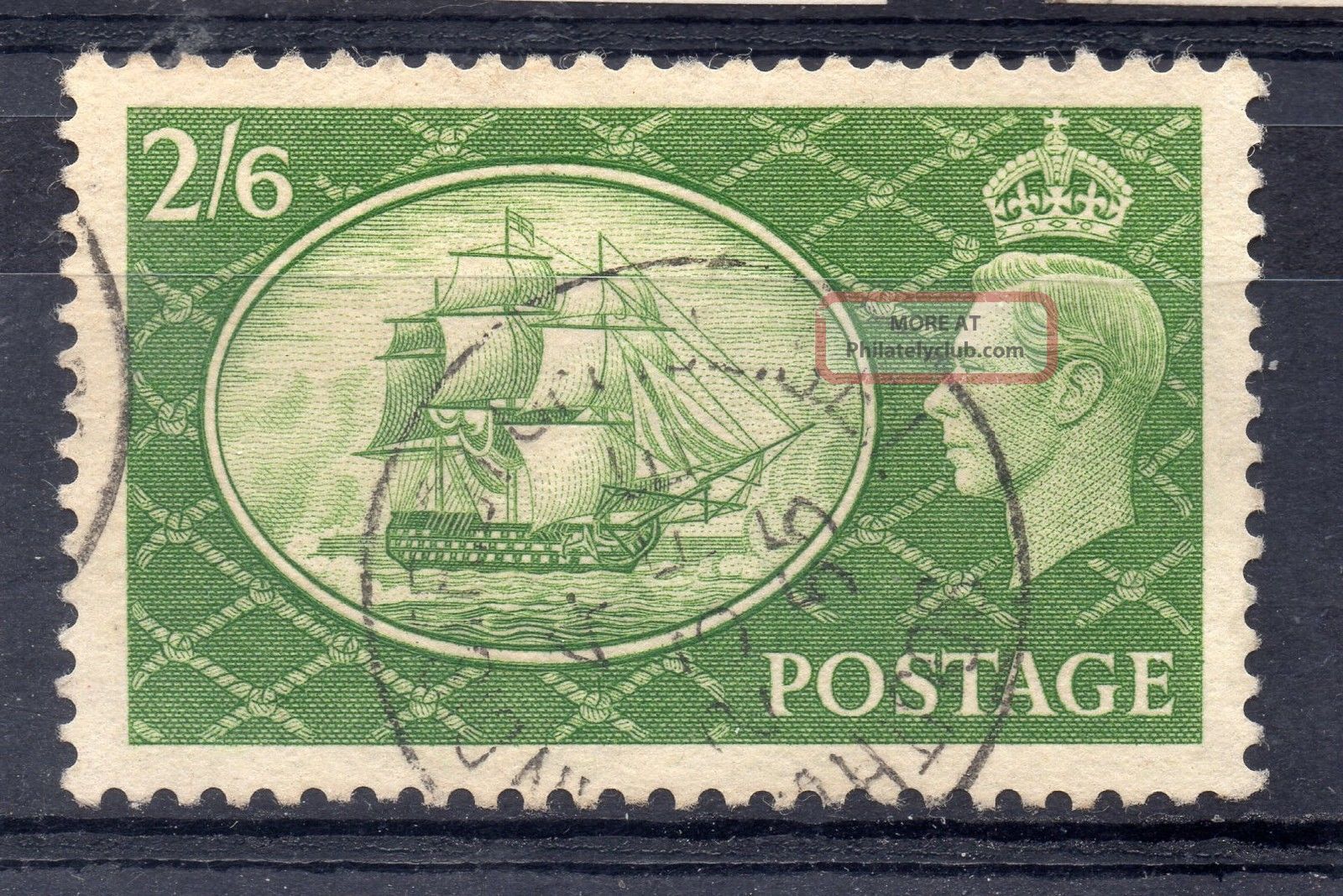 Gb = Town/village Cancel,  G6 Era,  `indistinct` Single Ring.  Certainly A Long One Great Britain photo
