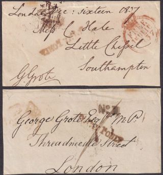 Gb 1837 Piece 16 Dec 1837,  Reverse Tp 1d Only And No1 photo
