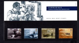 2001 Submarines Presentation Pack Sg 2202 - 2205 photo