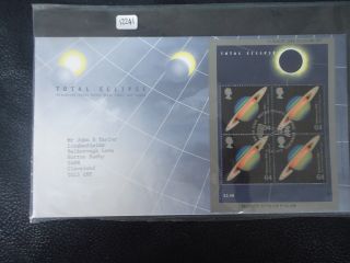 Great Britain 1999 Total Eclipse M/s First Day Cover Bureau H/s photo