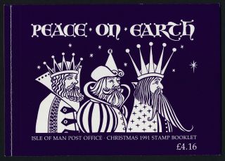 Isle Of Man 493a Booklet Christmas,  Peace On Earth photo
