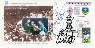 Portsmouth Fc 1989 Cover Multi Signed Fdc Paul Merson Etc photo