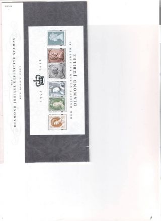 2012 Royal Mail Presentation Pack Definitive Pack No 93 Diamond Jubilee M/ Sheet photo