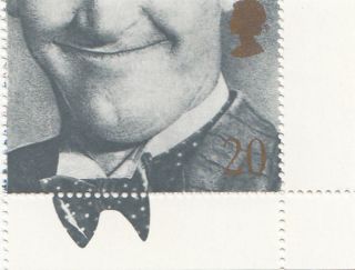 (30510) Gb U/m Stan Laurel Single 20p Stamp 1990 photo