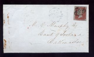 Penny Red Imperf 1852 Cover. .  Provincial Bank Of England photo