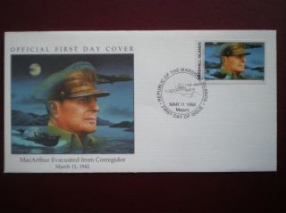 Marshall Island Wwii 1942 1 Cover Macarthur Evacuted From Corr photo