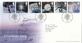 (30461) Gb Fdc Christmas Ice Sculptures - Tallents 4 November 2003 photo