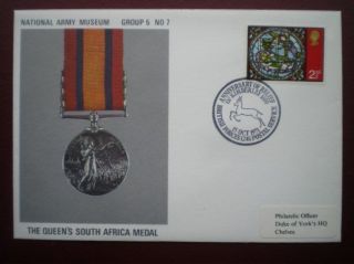 Army Cover Queen ' S South Africa Medal National Army Museum Grp 5 Cover 7 photo