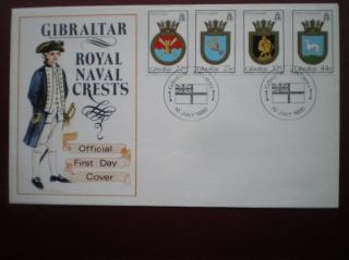 Cover 1990 Gibraltar Royal Naval Crests photo