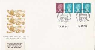 (30532) Clearance Gb Rm Fdc Coil 4p 1p Machin - Windsor 14 August 1984 photo