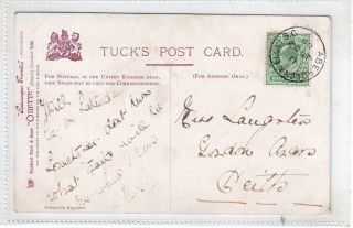 Gb = Railway Cancel On Postcard,  `aberdeen & Elgin S.  C.  `,  (1905).  Rare Cancel photo