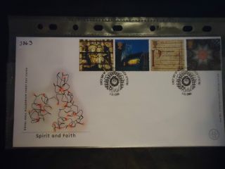 Great Britain First Day Cover 2000 Spirit And Faith.  Downpatrick 5 ' 43 ' W photo