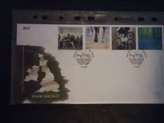 Great Britain First Day Cover 2000 Stone And Soil.  Killyleagh 5 ' 4 ' W photo