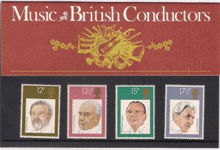 Gb 1980 British Conductors - Music - Presentation Pack 120 photo