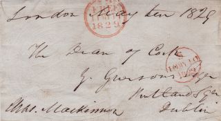Charles Mackinnon Mp Signed Front With Rare Sunday Mark (1829) photo
