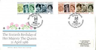 21 April 1986 Queen 60th Birthday Royal Mail First Day Cover Balmoral Shs photo