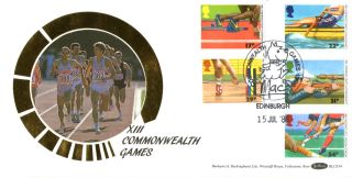 15 July 1986 Commonwealth Games Benham Blcs 14 First Day Cover Mac Edinburgh Shs photo