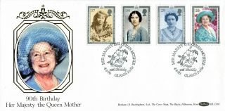 2 August 1990 Queen Mother 90th Birthday Benham Blcs 56 First Day Cover Glamis A photo