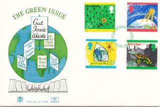 (17365) Fdc Gb Green Issue - Stuart - 15 September 1992 Rotherham Postmark photo