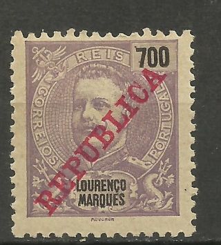 Portugal Lourenço Marques 1911 D Carlos I Surcharged 