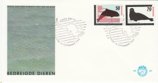 (22911) Fdc Netherlands - Seal - Endangered Species 1985 photo