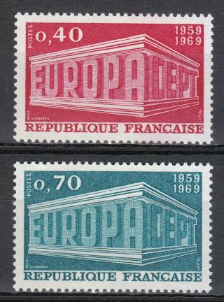 France 1969 Mi 1665 - 66 Sc 1245 - 46 Europa Issue photo