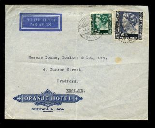 Dutch East Indies Hotel Oranje Advertising Envelope 1938 photo