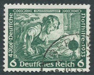 Philacall Germany 1933 Dt.  Reich Mi 502 A Perf 14:13 Wagner Fine (471 photo