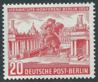 Philacall Germany 1954 Berlin (west) Mi 116 Four - Power Conference Vf (531 photo