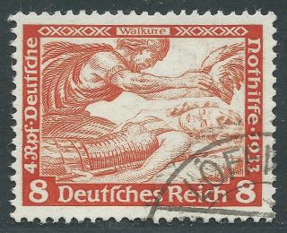 Philacall Germany 1933 Dt.  Reich Mi 503 B Perf 14 Wagner Fine (472 photo