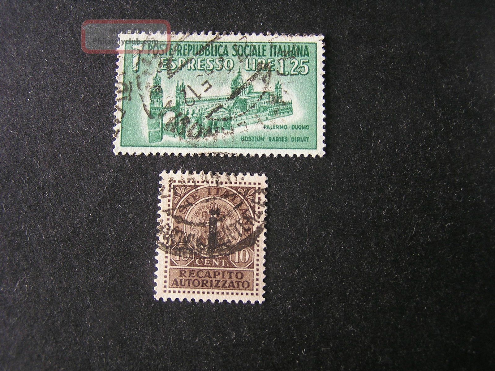 Italy Social Republic Scott E3+ey1 (2),  1944 Special Delivery Issue Europe photo