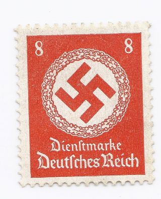 Nazi Germany Third Reich 1942 Swastika 8 Stamp Ww2 Era P photo