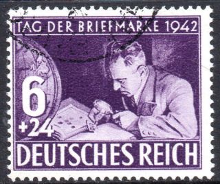 Nazi Germany 3rd Reich 1942 Stamp Day Issue Fine Mi.  811 photo